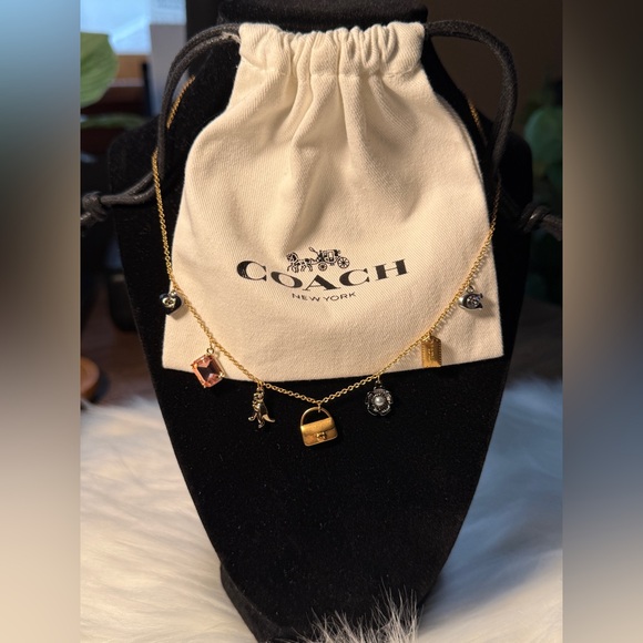 NEW‼️ COACH Mini tabby Handbag Charm Necklace - Picture 13 of 16